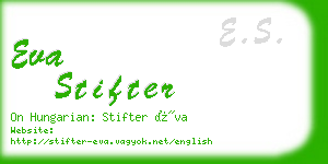 eva stifter business card